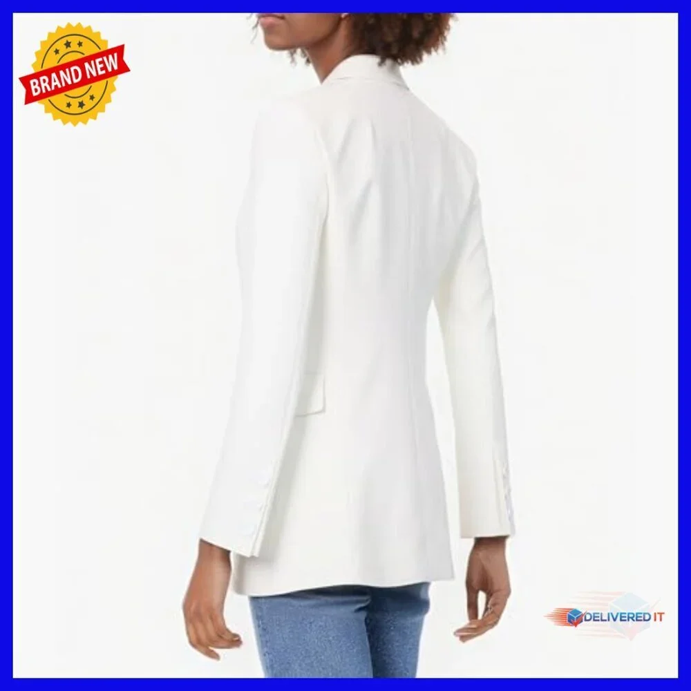 Lightweight Long Sleeve Blazer Regular Fit Office Casual Jacket